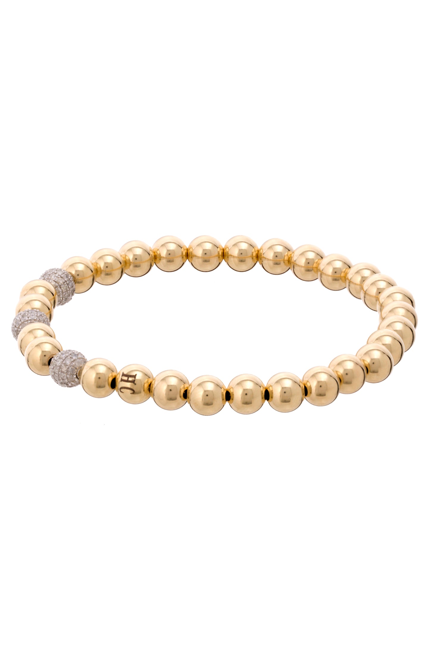 DIAMOND EDITION - SIGNATURE 14K Gold Bead Bracelet Women's