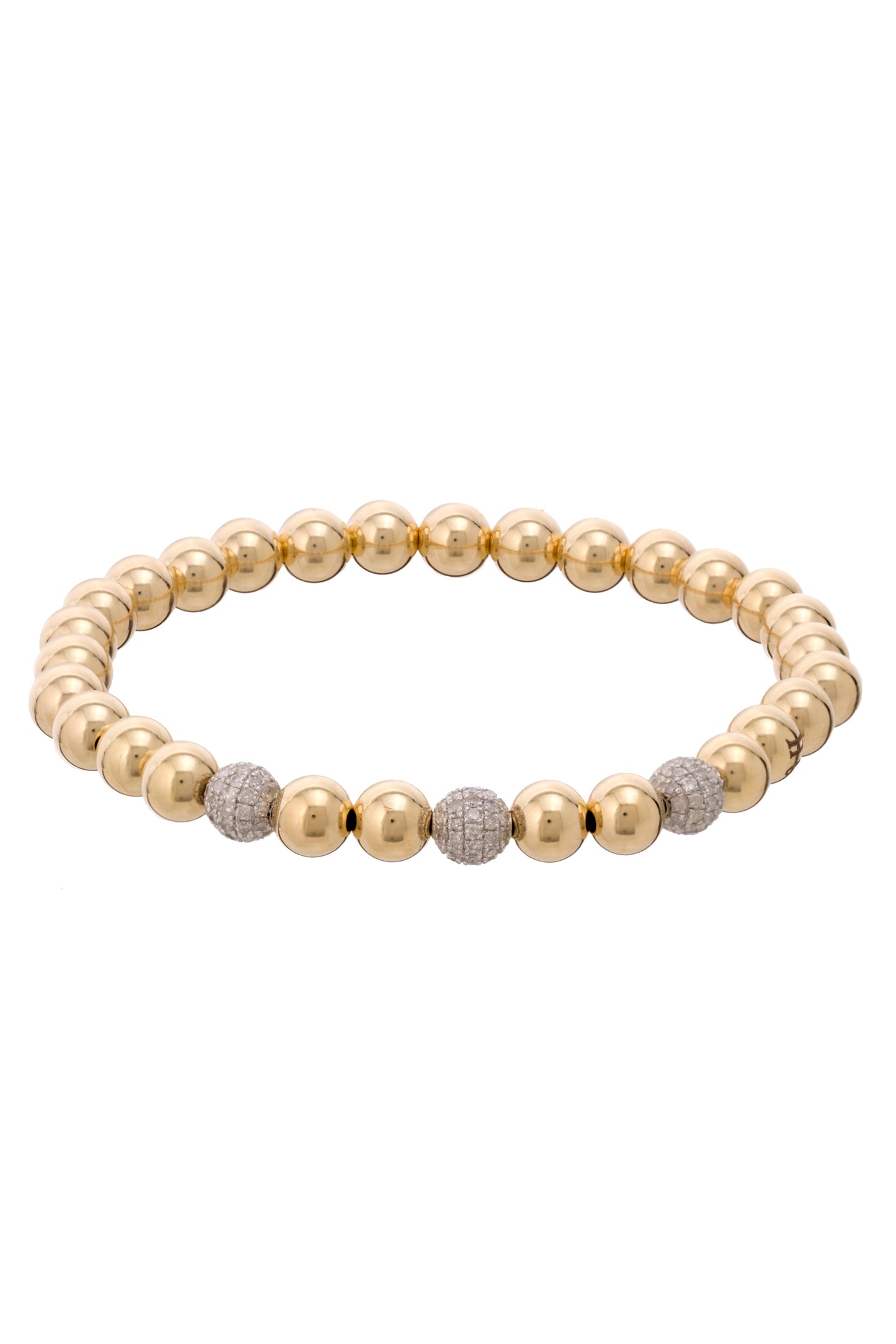 DIAMOND EDITION - SIGNATURE 14K Gold Bead Bracelet Women's