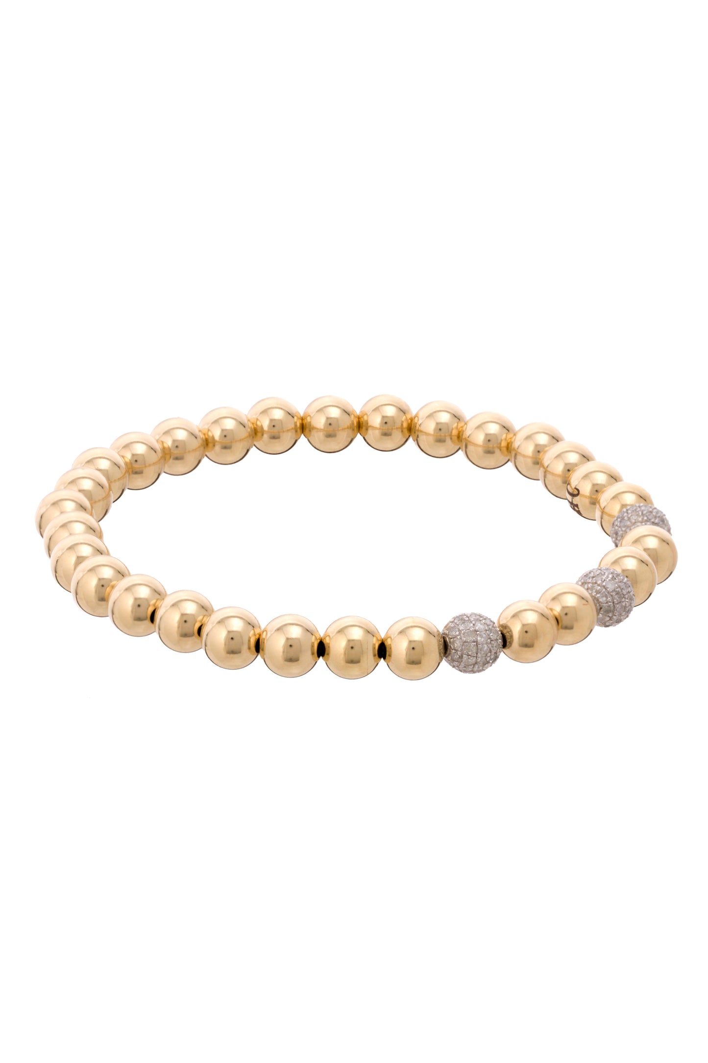 DIAMOND EDITION - SIGNATURE 14K Gold Bead Bracelet Women's