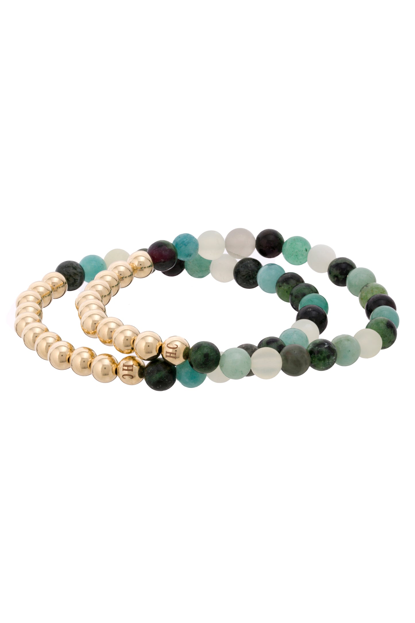 N 6 HAPPINESS / EASE Healer's Bracelets Women's (Set of 2)