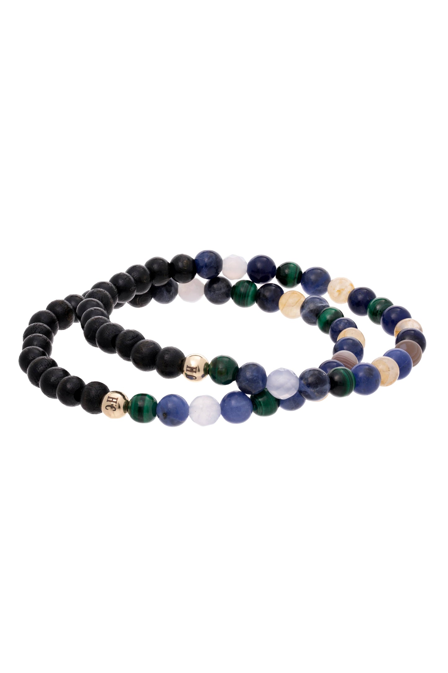 N 88 Calm & Unity Healer's Bracelets Men's (Set of 2)