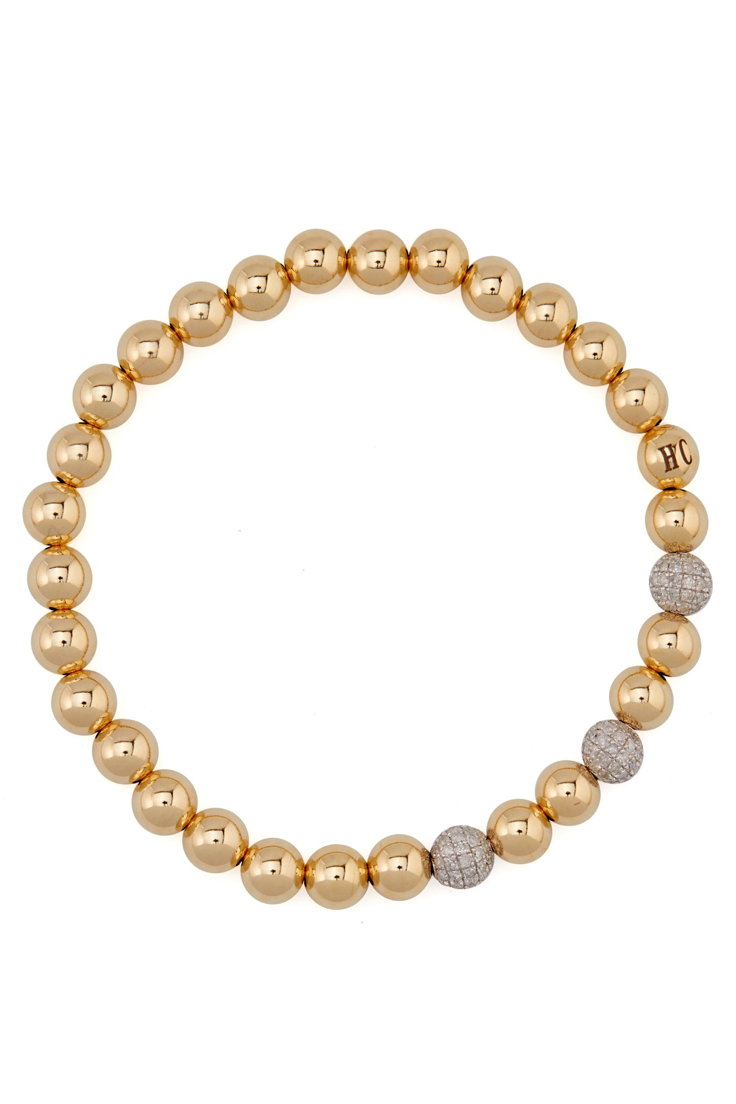 DIAMOND EDITION - SIGNATURE 14K Gold Bead Bracelet Women's