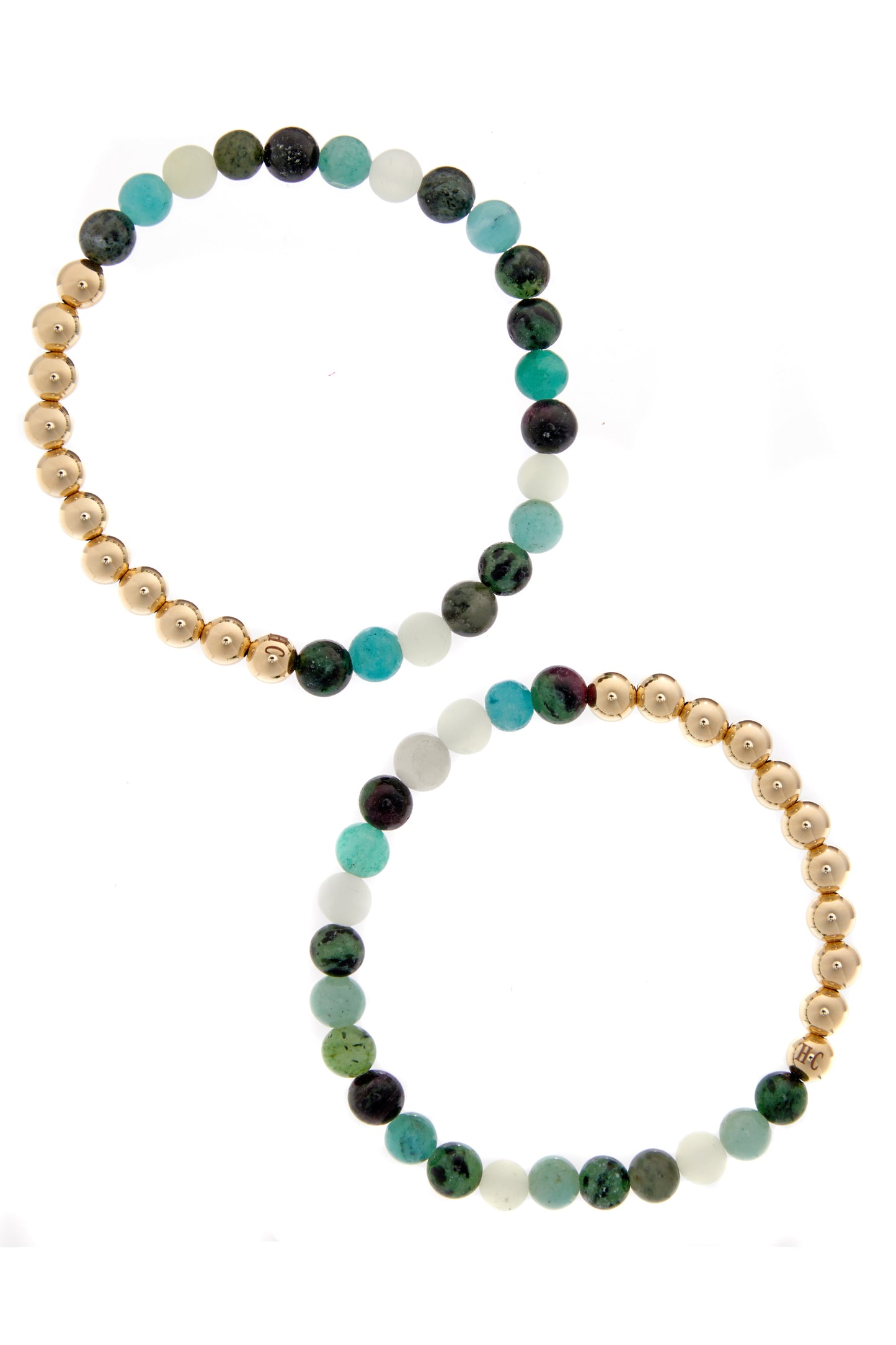 N 6 HAPPINESS / EASE Healer's Bracelets Women's (Set of 2)